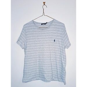 Polo Ralph Lauren Men's Light Gray Striped Tee